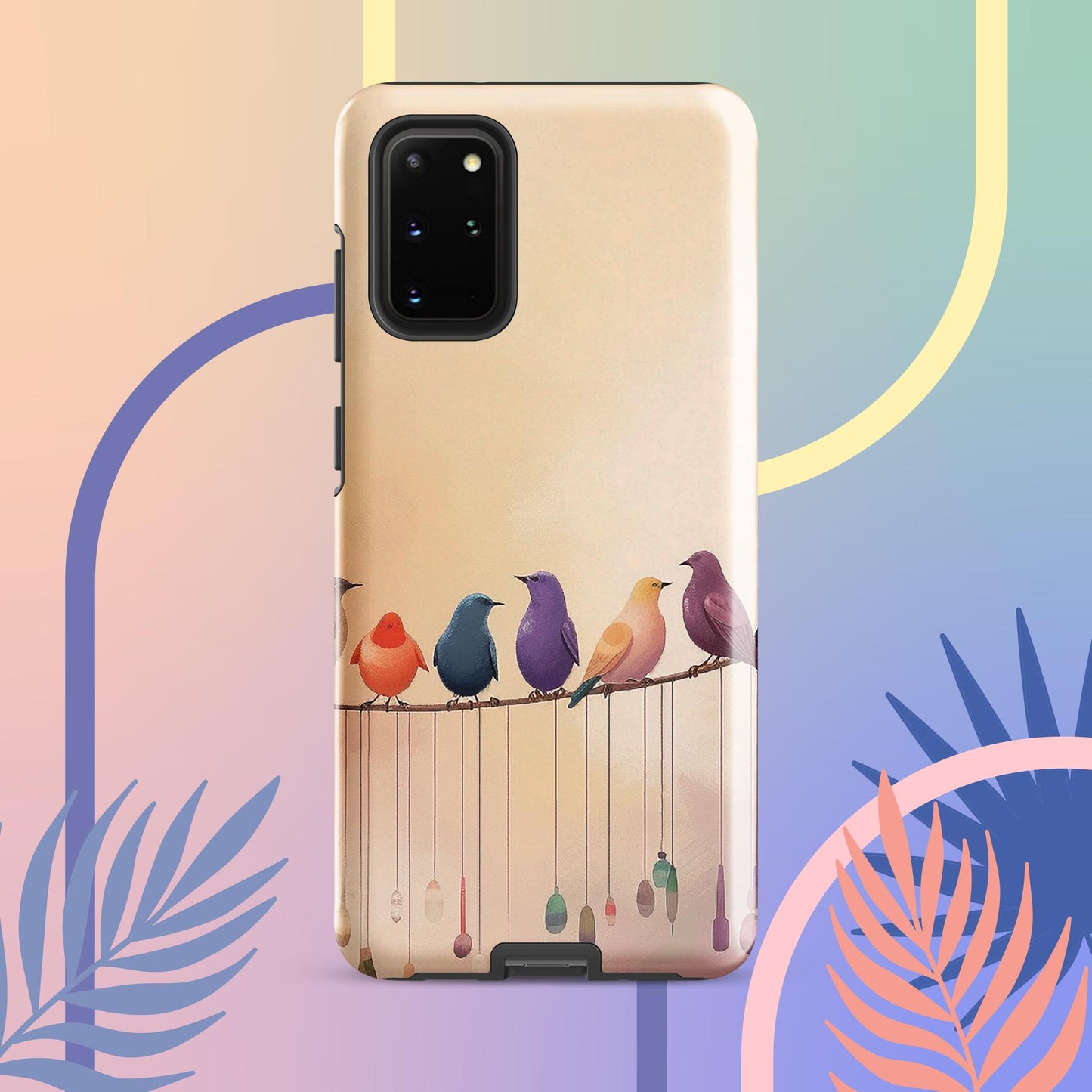 Cute Bird Art Tough case for Samsung®