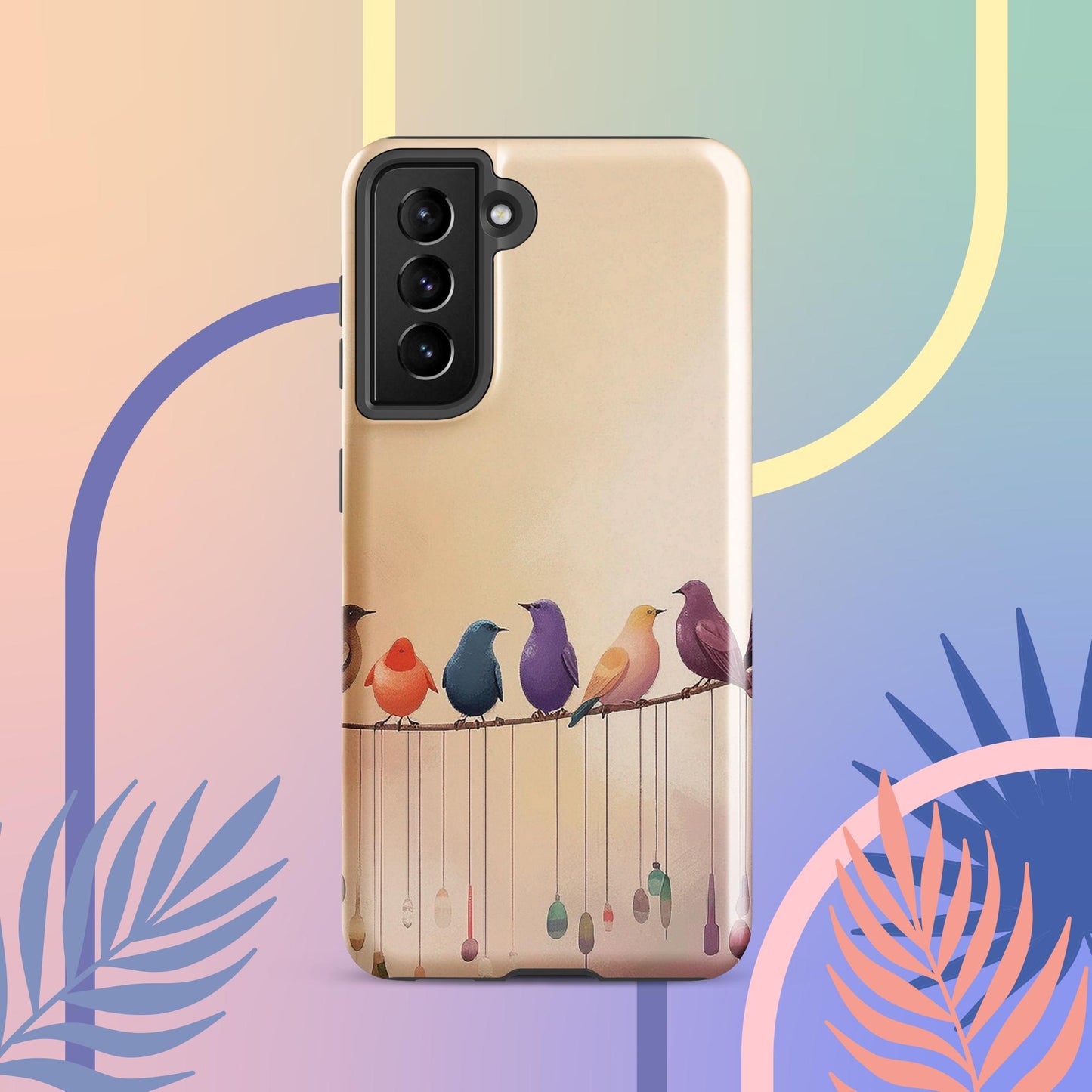 Cute Bird Art Tough case for Samsung®