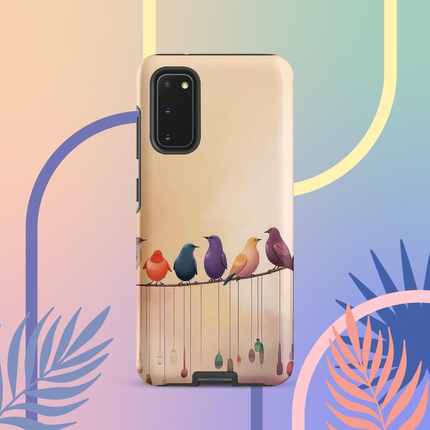Cute Bird Art Tough case for Samsung®