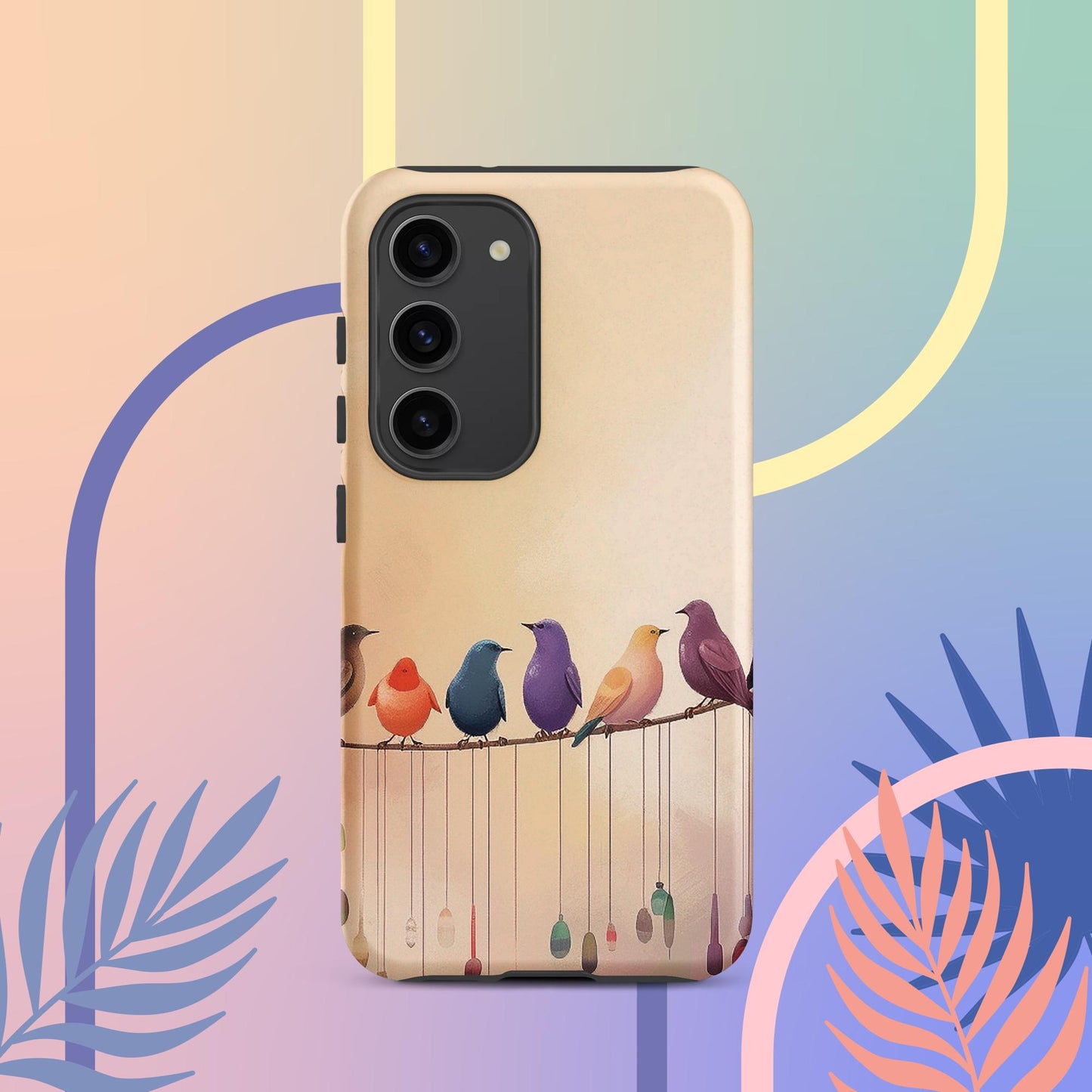 Cute Bird Art Tough case for Samsung®