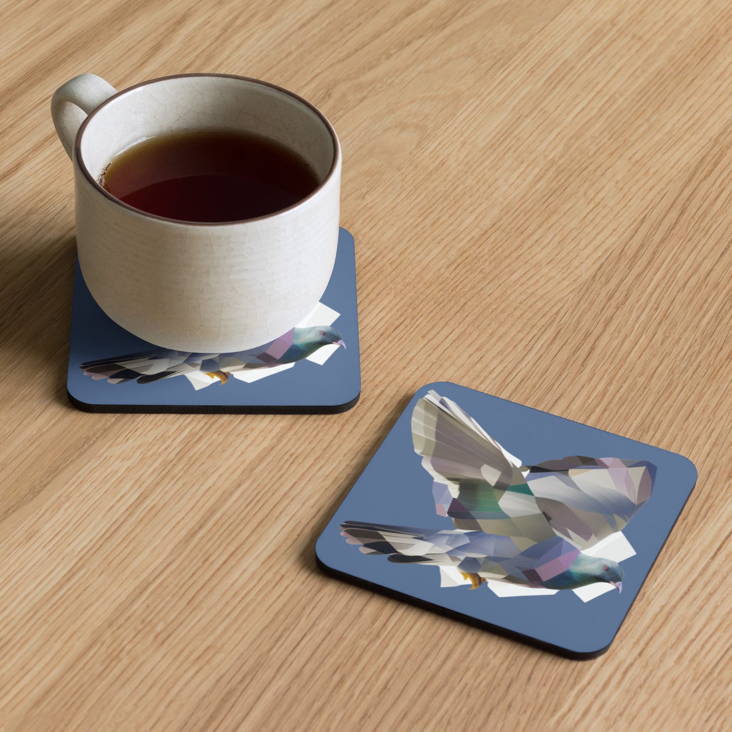 Pigeon Bird Cork-back coaster