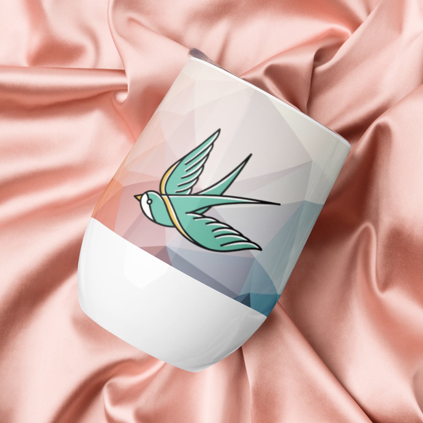 Bird Graphic Wine Tumbler